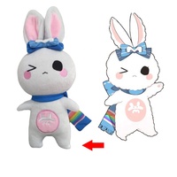 Fabricant de jouets en peluche kawaii personnalisés, lapin en peluche, jouet animal en peluche