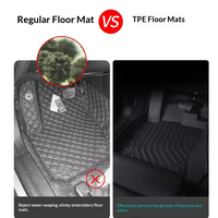 Tapis de voiture durable 5D TPE imperméable à double couche épais pour Toyota Corolla Camry Accord Civic Rav4
