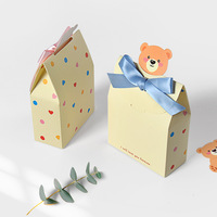 Koreanischer Valentinstag-Geschenkkarton: Niedliche Rechteckige Schokoladenbox aus Weißem Karton mit Cartoon-Schleife