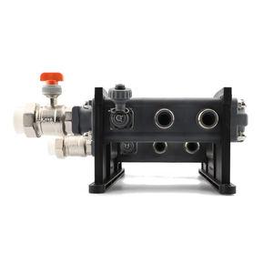 Collecteur PA en plastique haute résistance pour système de chauffage par le sol radiant avec vanne d'arrêt manuelle - Product Image 2