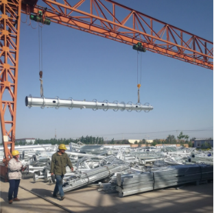 Communication Lattice telecom tower 3 Legs Galvanized Steel Tube Self Support 12