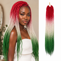 Miareo - Extensions de cheveux en fibre synthétique tressée jumbo, texture douce et légère, avec emballage personnalisé et logo, vente chaude