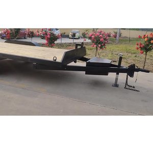 Pont en bois hydraulique à plat voiture remorque inclinable voiture remorque avec rampe à vendre - Product Image 3