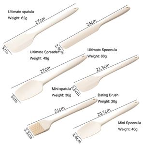 Juego de 6 Utensilios de Repostería de Silicona de Grado Alimenticio, Resistentes a Altas Temperaturas y Ecológicos, Personalizados: Espátula, Raspador, Brocha, Cuchara - Product Image 2