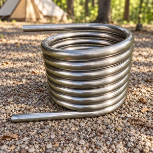 Kit de Serpentín para Bañera de Hidromasaje a Leña, Intercambiador de Calor de Acero Inoxidable 304 con Mangueras y Accesorios - Product Image 4