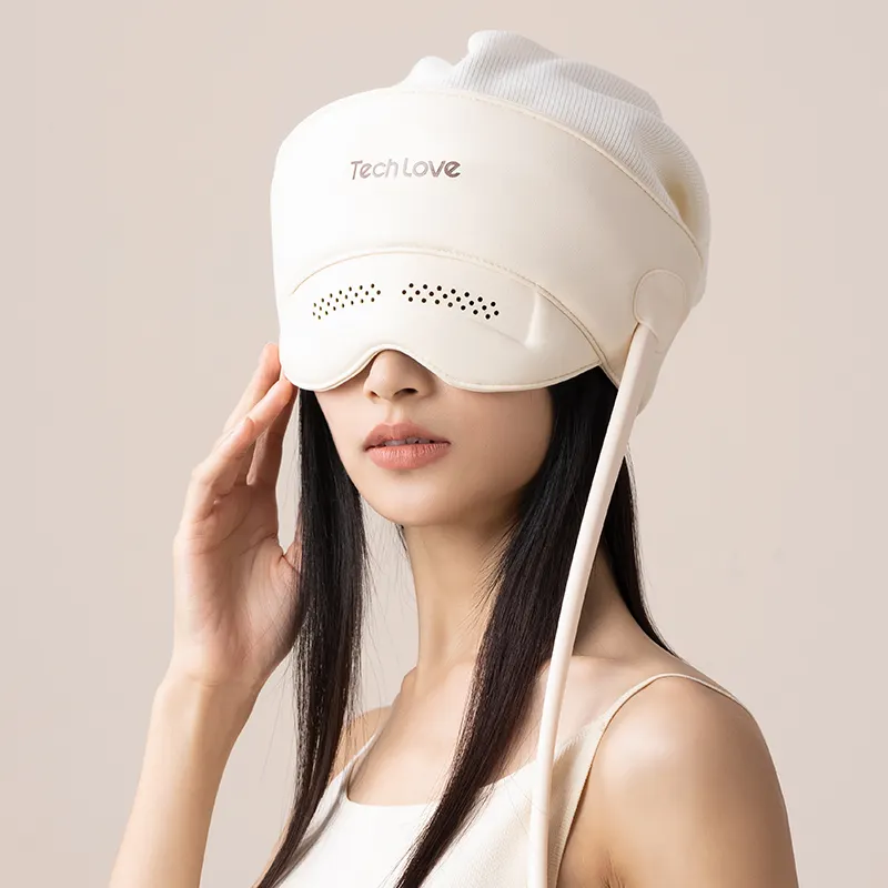 Techlove Factory Wholesale Custom Promotional Electric Head Massage Health Care Full Head And Eye Massager
