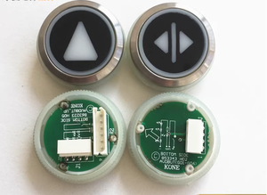 Kone Aufzugs teile Kone Aufzug schwarz Druckknopf - Product Image 2
