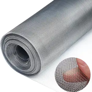 10 12 16 18 mesh 0.4 0.45 0.5 mm plain weave stainless steel wire mesh filter cloth / stainless steel mesh screen filter