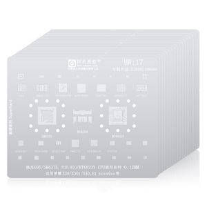 Amaoe BGA Reballing Stencil Reparación de CPU de Malla de Estaño para Android Huawei Mobile Series <span class=keywords><strong>Honor</strong></span>/<span class=keywords><strong>P7</strong></span>/P8/P9/Mate/Nova/HI, 17 Unidades/Set - Product Image 1