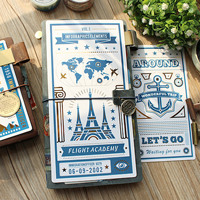 Cahier de voyage Vintage TN Board Original épaissi 50 soie estampage à chaud Standard Portable passeport porte-Badge accessoires