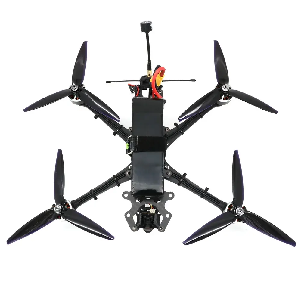 Drone balap RTF DIY, Set 5 inci 7 inci 10 inci FPV dengan Motor tanpa sikat bingkai pengontrol penerbangan kacamata FPV