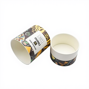 Customized Round Paper Tube Cylinder Gift Box with <b>Window</b> Cardboard Packaging For Small Business Cosmetics Soap Candle Jewelry - Product Image 2