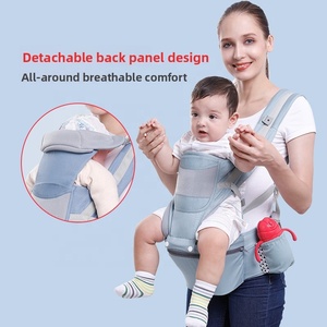 Porte-bébé multifonctionnel avec siège de hanche et rangement pour bébés de 0 à 6 mois, capacité de charge de 20 kg - Product Image 5