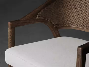 Высококачественный стул из натурального ротанга из цельного дерева, обеденные стулья для столовой, ресторана, кафе - Product Image 5