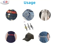 Boucle de ceinture réglable en métal, fabrication en usine, vente chaude, laiton, acier inoxydable, ajusteur de pantalon pour pantalons et jupes