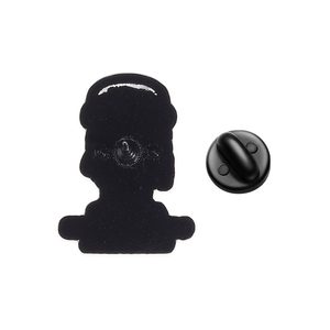 En gros, Broche émaillée amusante et mignonne motif monstre bleu, thème musique et café, badge de revers, cadeau bijou - Product Image 5