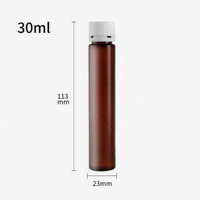 Nouvelle bouteille de liquide vide en plastique PET de 30ml de haute qualité pour sirop de médicament contre la toux bouteille en plastique de qualité alimentaire avec bouchon à vis