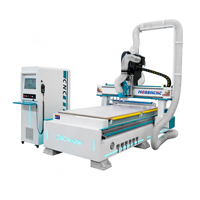 Máquina Fresadora CNC Profesional Jinan Mosencnc con ATC |   Router CNC para Madera 1325 con Magazín de 10 Herramientas y Mesa de Vacío