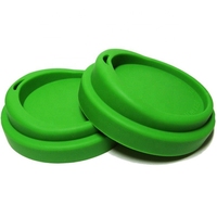 Couvercle de tasse de café, en Silicone, réutilisable, en forme de dôme, caoutchouc, de qualité alimentaire, 4 pièces