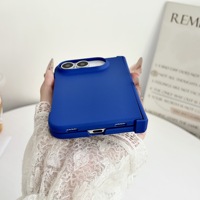 Coque ultra-fine de couleur unie pour iPhone Duo, protection complète de la charnière, antichoc, couleur bonbon
