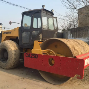 Rodillo de neumático DYNAPAC CA25D de segunda mano, motor de gasolina/eléctrico/diésel, rodamiento de bomba de tambor único de 97KW de potencia incluido, buen funcionamiento - Product Image 4