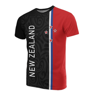 T-shirt pour <span class=keywords><strong>homme</strong></span> à manches courtes extensible, motif polynésien maori de Nouvelle-Zélande, personnalisation en gros - Product Image 3