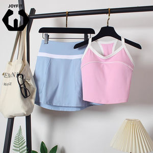 DCK-983 Neue Modelle Verstellbares Sport-Top Crop-Top Hochwertige Übergröße Damen-Röcke Yoga-Gym 2-teiliges Set Tennis-Kleidung - Product Image 1