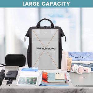 Free sample Laptop <b>Backpack</b> Business <b>Travel</b> Anti Theft Durable Laptops <b>Backpack</b> USB Charging Port Water Resistant Computer <b>Bag</b> - Product Image 5