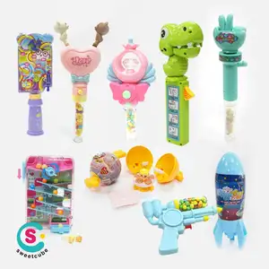 사탕 장난감 2024 새로운 도착 뜨거운 판매 슈퍼 시장 품질 플라스틱 사탕 장난감