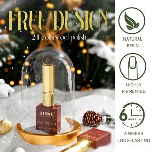 JTING Coffret de collection de gels de Noël 24 couleurs personnalisable, design unique, fournitures pour ongles haut de gamme, vernis à ongles en gel OEM - Product Image 3
