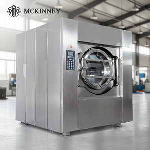 Laveuse-essoreuse automatique à chargement frontal MCKINNEY, équipement de blanchisserie commercial, robuste, 50 kg, en acier inoxydable - Product Image 5