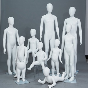 Mannequins Enfants Corps Entier Blanc Éclatant pour Vitrines, Présentoirs, Prises de Vue de Vêtements pour Enfants, Supports de Poupées – En Stock - Product Image 1