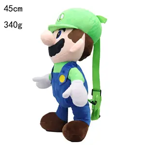 Werbeartikel Großhandel meistverkaufte Anime-Figur Cartoon Charakter Mario Plüschtasche Rucksack