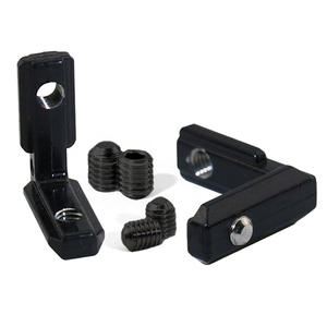 Deying 2020/3030/4040L Type Black <b>Aluminum</b> <b>Profile</b> Accessories with European Standard Angle Slot T5 Temper Built-in Connector - Product Image 2