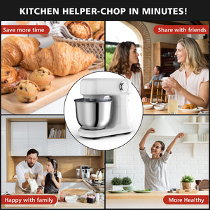 Batidora de Pedestal Cheftronic B03C de 5L y 12 Velocidades, Electrodoméstico de Cocina Pequeño con Tazón de Acero Inoxidable 304 para Repostería y Cocina Casera, 10L St - Product Image 4