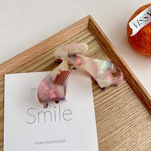 Vente en gros de pinces à cheveux élégantes coréennes en acétate personnalisées, motif écaille de tortue, grandes pinces à cheveux en acétate pour femmes et filles - Product Image 6