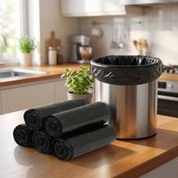 Sacs poubelles en plastique réutilisables, grands, bon marché, résistants, jetables, en rouleau, ISO