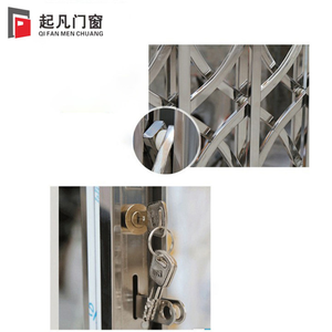 Grille de <span class=keywords><strong>porte</strong></span> de magasin en acier inoxydable télescopique Push-Pull <span class=keywords><strong>Porte</strong></span> en fer Ventilation simple Fenêtre de sécurité <span class=keywords><strong>Porte</strong></span> <span class=keywords><strong>pliante</strong></span> pour centre commercial - Product Image 2