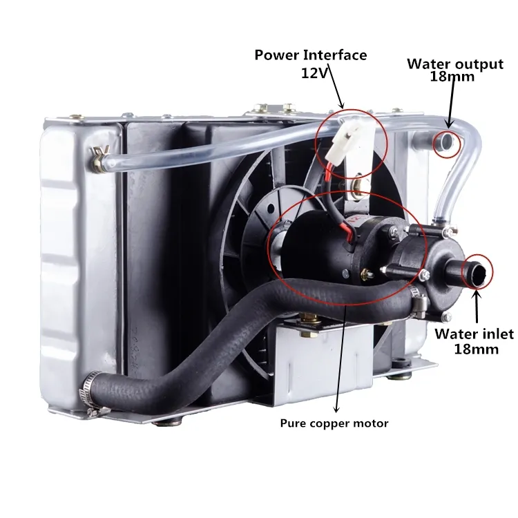 Made in China scambiatore di calore a piastre raffreddamento e riscaldamento a trasferimento termico radiatore per trattore in alluminio per motore Diesel