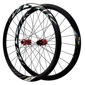 700Cロードバイクホイールセット24Hリム深さ36mmディスクブレーキ6ポールズストレートハブボディHG XD MSドライバー8-12スピードQRスルーアクスル12合金 - Product Image 2