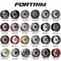 Jantes de course sur mesure FORTRIM en alliage noir 5x120 15x10 17x11 17x10 forgées avec système Beadlock 5x114.3 pour Mustang Supra