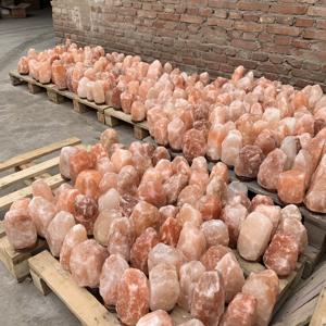 Nachttisch lampe Crystal Pink Natural Hand craft Himalaya-Salz lampe Big aus China - Product Image 2