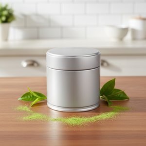 Nuovo Arrivo: Scatola Rotonda in Metallo Vuota <span class=keywords><strong>per</strong></span> Matcha, Tè Verde in Polvere e Caffè, Design Personalizzato, 30g 40g 50g 100g 200g - Product Image 4
