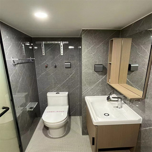 Nhanh chóng cài đặt SMC Vật liệu prefab phòng tắm nhà vệ sinh tích hợp phòng tắm cho tàu du lịch với bồn rửa nhà vệ sinh Vanity - Product Image 3