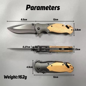NX50 Nuevo Diseño, Abridor de Botellas Táctico EDC de Acero Inoxidable con Mango de Madera de Olivo para Camping, Caza y Actividades al Aire Libre, OEM - Product Image 3