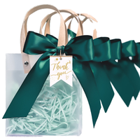 High-End transparente PVC gefrostete Tasche Anti statische Geschenk-und Hochzeits verpackung Handtasche für Geburtstags geschenke