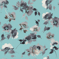 Los más vendidos Último Koshibo Crepe Pretty Floral Gasa Crepe Poliéster Tela para Vestido Material