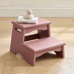 Taburete Infantil Ligero <span class=keywords><strong>de</strong></span> <span class=keywords><strong>Madera</strong></span>, <span class=keywords><strong>Escalera</strong></span> Plegable que Ahorra Espacio con Asa Portátil para Cocina, Garaje, Hogar y Uso junto a la Cama - Product Image 1