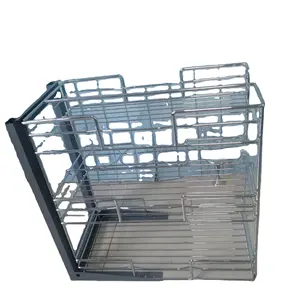 Panier d'assaisonnement en acier inoxydable, accessoires pour armoires de cuisine, tiroir polyvalent