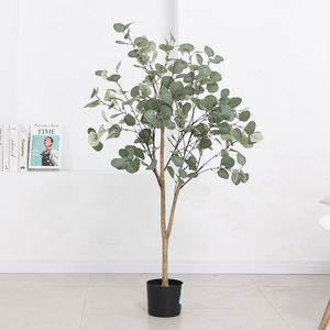 Artificial Eucalyptus <b>Tree</b> 120cm 150cm 180cm High Simulation Silk Flower Floor <b>Standing</b> Potted Plant Home Office Decor - Product Image 3